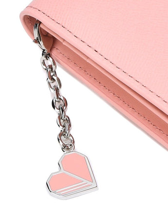 [JILLSTUART][23FW][LILY] Pink logo decorated cowhide bi-fold wallet _ Pink 韓国人気 贈り物 - コクモト KOCUMOTO