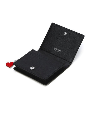 [JILLSTUART][23SS]Black logo decorated cowhide business card wallet 半財布 - コクモト KOCUMOTO