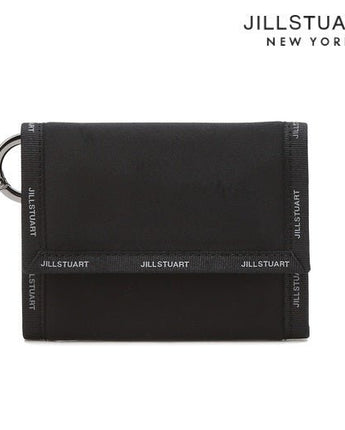 [JILLSTUART][24SS] Line color combination half wallet _ BLACK 男女共用 新学期 贈り物 - コクモト KOCUMOTO