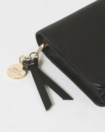[JILLSTUART][24SS][BONNIE]Logo printed cowhide leather wallet _ BLACK - コクモト KOCUMOTO