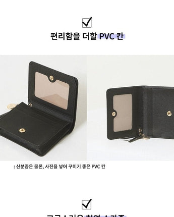 [JILLSTUART][24SS][BONNIE]Logo printed cowhide leather wallet _ DARK PINK - コクモト KOCUMOTO