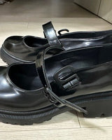 [JILLSTUART][24SS][Millie] Black strap platform Loafers _ BLACK (22.5~25.5) - コクモト KOCUMOTO