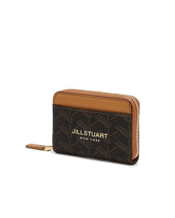 [JILLSTUART][24SS][ROSELLA] Rosella Chilling Pattern Zipper Card Wallet _ BROWN - コクモト KOCUMOTO