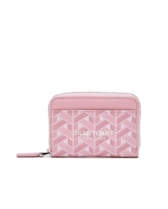 [JILLSTUART][24SS][ROSELLA] Rosella Chilling Pattern Zipper Card Wallet _ LIGHT PINK - コクモト KOCUMOTO