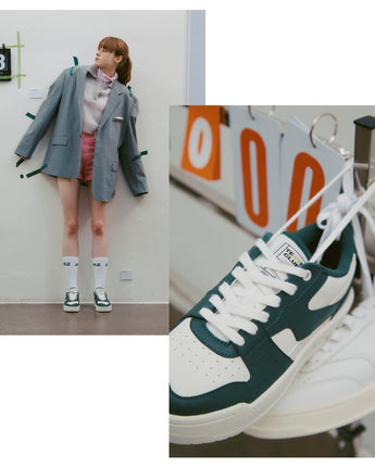 [JILLSTUART][TENYS CLUB] Color combination Leather Unisex Sneakers _ GREEN [23-28](JESO2F574) - コクモト KOCUMOTO