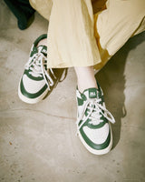 [JILLSTUART][TENYS CLUB] Color matching cowhide Unisex Sneakers _GREEN [22.5-25.5](FPSO2F111) - コクモト KOCUMOTO