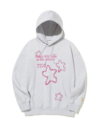 [KIRSH ] 23F/W KIRSH X MISAKI KAWAI ARTWORK POINT HOODIE [MELANGE GRAY] - コクモト KOCUMOTO