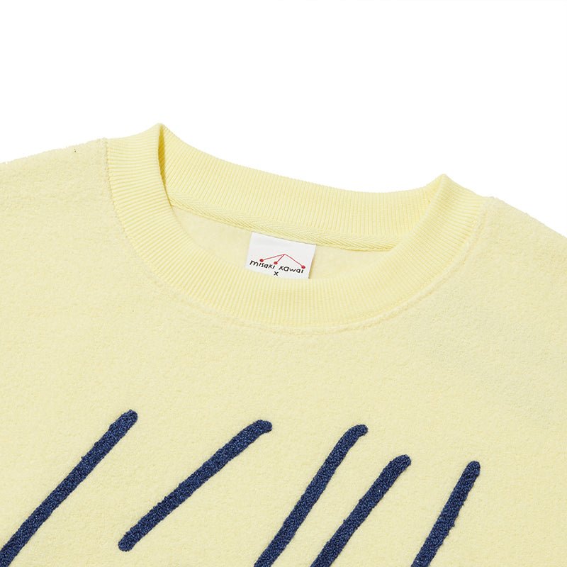 [KIRSH] 23F/W KIRSH X MISAKI KAWAI CROP SWEATSHIRT [LEMON] - コクモト KOCUMOTO