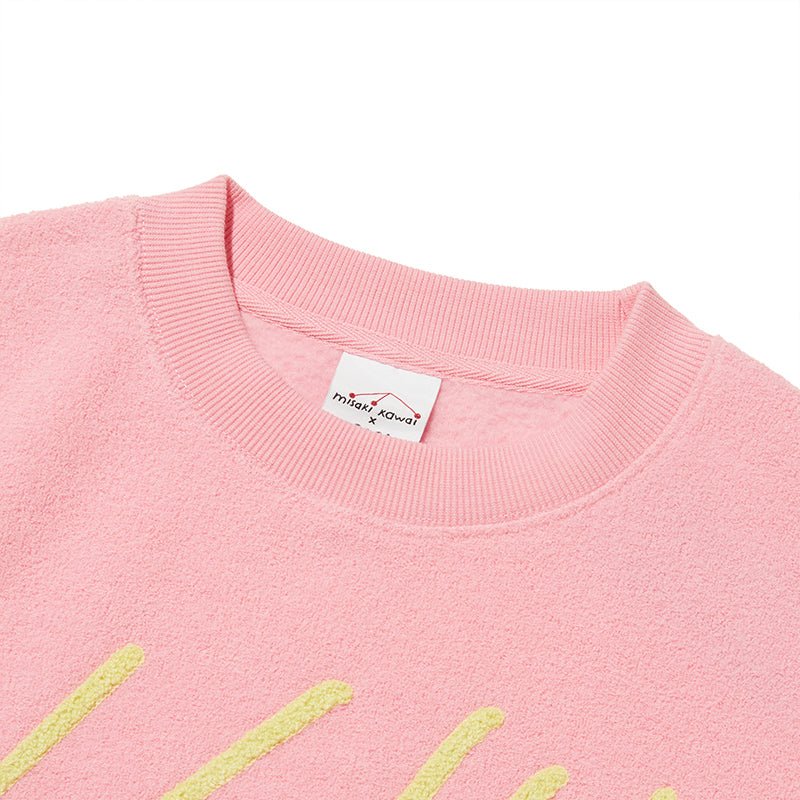 [KIRSH] 23F/W KIRSH X MISAKI KAWAI CROP SWEATSHIRT [PINK] - コクモト KOCUMOTO