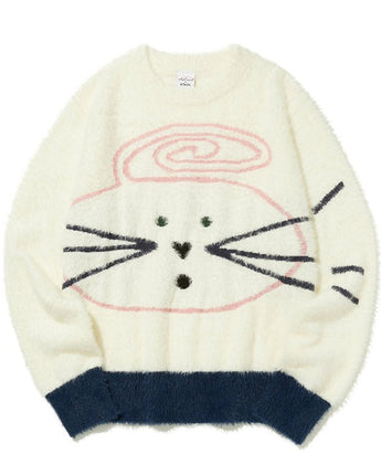 [KIRSH ] 23F/W KIRSH X MISAKI KAWAI MOHAIR KNIT [WHITE] - コクモト KOCUMOTO