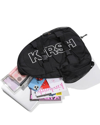 [KIRSH] ポケットのロゴスポーツバックパック - コクモト KOCUMOTO