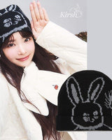 [KIRSH] [LE SSERAFIM Eunchae着用] WITTY BUNNY GRAPHIC BEANIE [2色] - コクモト KOCUMOTO