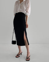 [LAROOM] 2022SS韓国ファッション SUMMER FRENCH SKIRT (BLACK) - コクモト KOCUMOTO