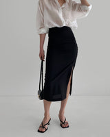 [LAROOM] 2022SS韓国ファッション SUMMER FRENCH SKIRT (BLACK) - コクモト KOCUMOTO