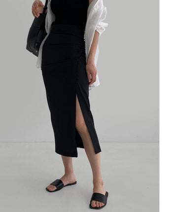 [LAROOM] 2022SS韓国ファッション SUMMER FRENCH SKIRT (BLACK) - コクモト KOCUMOTO