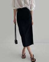 [LAROOM] 2022SS韓国ファッション SUMMER FRENCH SKIRT (BLACK) - コクモト KOCUMOTO