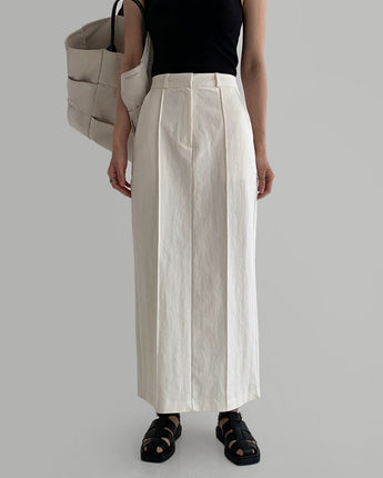 [LAROOM]2022SS韓国ファッション ピンタックロングスカート(3color) - コクモト KOCUMOTO