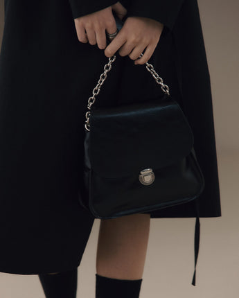 [LEATHERY] Other Classic Chain Bag [BLACK] 新商品 デイリー 女性バッグ - コクモト KOCUMOTO