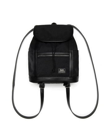 [LEE] Leather Colored Nylon Mini Backpack _ Black 新商品 新学期 女性バッグ - コクモト KOCUMOTO