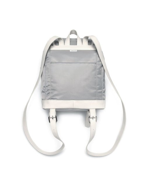 [LEE] Leather Colored Nylon Mini Backpack _ Light Gray 新商品 新学期 女性バッグ - コクモト KOCUMOTO