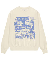 [MAHAGRID] 23F/W LOVE PUNK PIGMENT SWEATSHIRT BEIGE - コクモト KOCUMOTO