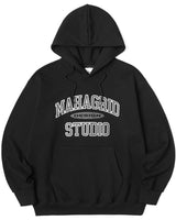 [MAHAGRID] [人気] COLLEGE LOGO HOODIE BLACK - コクモト KOCUMOTO