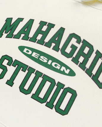 [MAHAGRID] [人気] COLLEGE LOGO HOODIE CREAM - コクモト KOCUMOTO