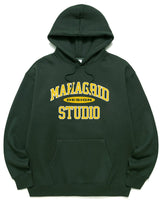 [MAHAGRID] [人気] COLLEGE LOGO HOODIE GREEN - コクモト KOCUMOTO