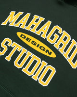 [MAHAGRID] [人気] COLLEGE LOGO HOODIE GREEN - コクモト KOCUMOTO