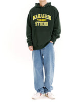 [MAHAGRID] [人気] COLLEGE LOGO HOODIE GREEN - コクモト KOCUMOTO