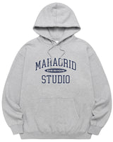 [MAHAGRID] [人気] COLLEGE LOGO HOODIE GREY - コクモト KOCUMOTO