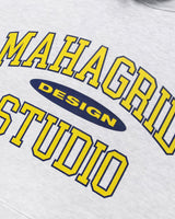 [MAHAGRID] [人気] COLLEGE LOGO HOODIE LIGHT GREY - コクモト KOCUMOTO