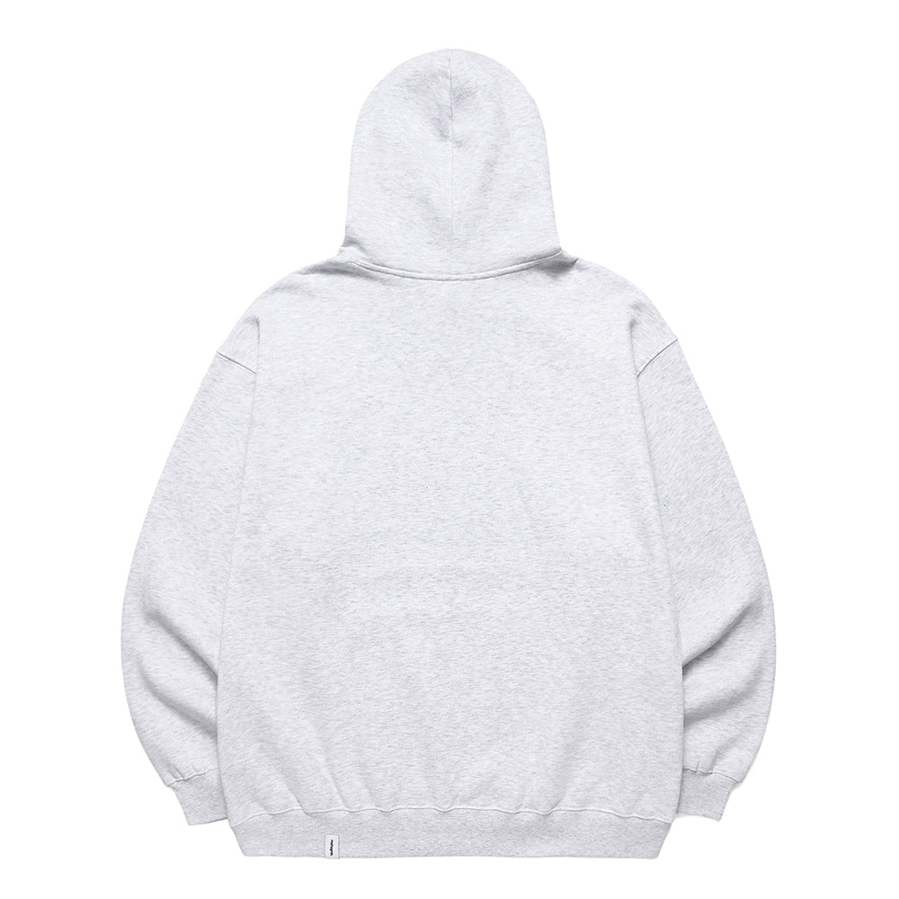 [MAHAGRID] [人気] COLLEGE LOGO HOODIE LIGHT GREY - コクモト KOCUMOTO