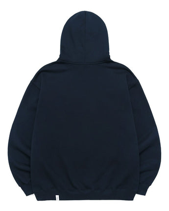 [MAHAGRID] [人気] COLLEGE LOGO HOODIE NAVY - コクモト KOCUMOTO