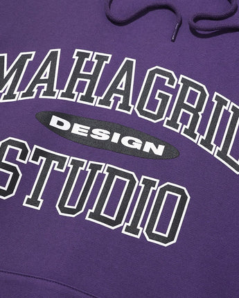 [MAHAGRID] [人気] COLLEGE LOGO HOODIE PURPLE - コクモト KOCUMOTO