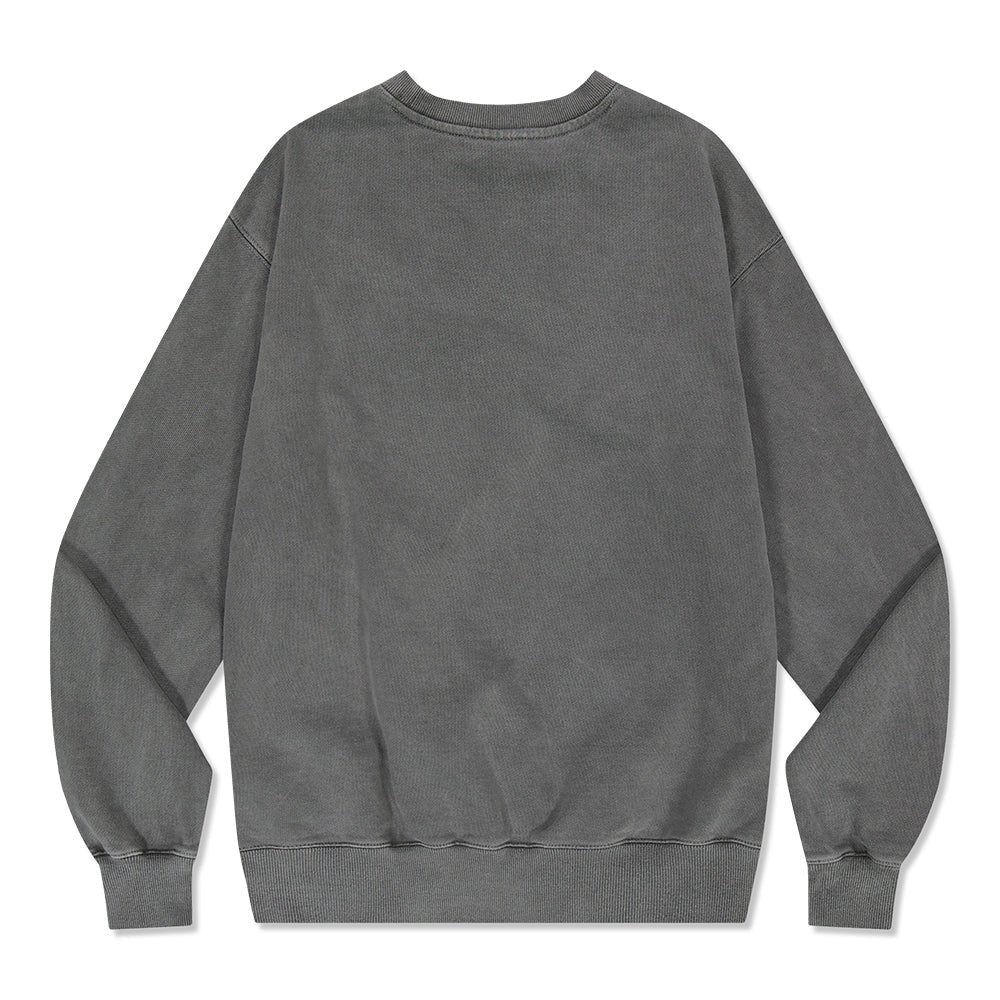 [MAHAGRID] [人気] DON’T PANIC PIGMENT SWEATSHIRT CHARCOAL - コクモト KOCUMOTO