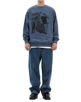 [MAHAGRID] [人気] DON’T PANIC PIGMENT SWEATSHIRT NAVY - コクモト KOCUMOTO