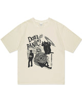 [MAHAGRID] DON’T PANIC PIGMENT TEE BEIGE - コクモト KOCUMOTO