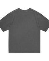 [MAHAGRID] DON’T PANIC PIGMENT TEE CHARCOAL - コクモト KOCUMOTO