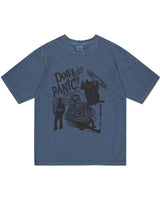 [MAHAGRID] DON’T PANIC PIGMENT TEE NAVY - コクモト KOCUMOTO