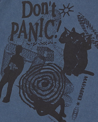 [MAHAGRID] DON’T PANIC PIGMENT TEE NAVY - コクモト KOCUMOTO