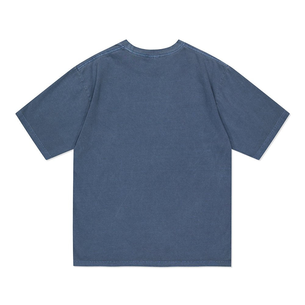 [MAHAGRID] DON’T PANIC PIGMENT TEE NAVY - コクモト KOCUMOTO