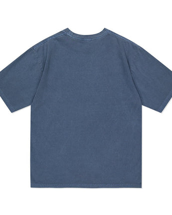 [MAHAGRID] DON’T PANIC PIGMENT TEE NAVY - コクモト KOCUMOTO