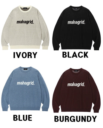 [MAHAGRID] Stray Kidsモデル23F/W BASIC LOGO KNIT SWEATER [4色] - コクモト KOCUMOTO