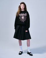 [MARDI MERCREDI] 2023 F/W SWEATSHIRT FLOWERMARDI_BLACK PINK - コクモト KOCUMOTO