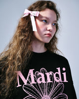 [MARDI MERCREDI] 2023 F/W SWEATSHIRT FLOWERMARDI_BLACK PINK - コクモト KOCUMOTO