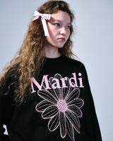 [MARDI MERCREDI] 2023 F/W SWEATSHIRT FLOWERMARDI_BLACK PINK - コクモト KOCUMOTO