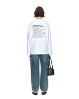 [MATIN KIM] 23 F/W MATIN TYPO LONG SLEEVE TOP IN WHITE - コクモト KOCUMOTO