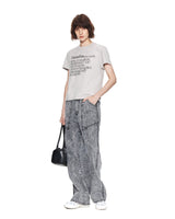 [MATIN KIM] 23 F/W THIN TYPO STANDARD TOP IN GREY - コクモト KOCUMOTO