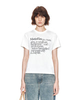 [MATIN KIM] 23 F/W THIN TYPO STANDARD TOP IN WHITE - コクモト KOCUMOTO